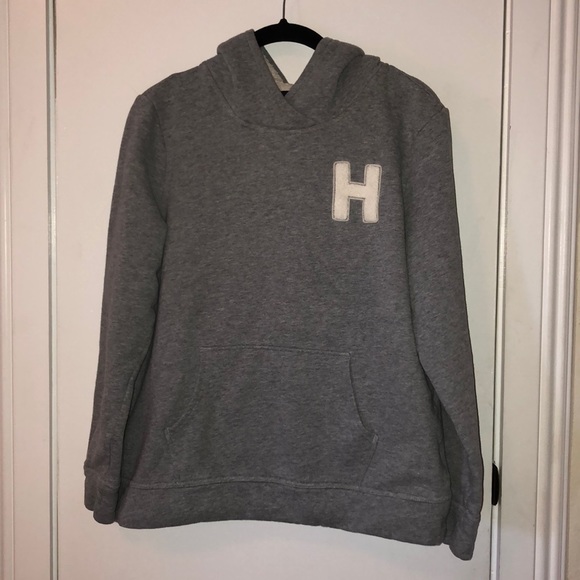 Tommy Hilfiger Tops - Tommy Hilfiger grey hooded sweatshirt size Med.